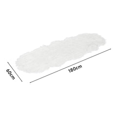 Soft Faux Australian Wool Decorative Pad (60x180cm) – Multifunctional Soft Plush Sofa Cushion, Bay Window Mat & Irregular Rug for Warm Indoor Spaces