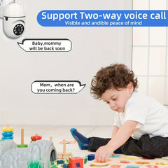 1pc Camera with Full Color Night Vision Wireless WIFI 1080P Full HD Indoor/Outdoor Camera 2-Way Audio Wireless WIFI Security Camera