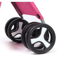 Foldable Pet Stroller With Rain Cover, Portable Foldable Outdoor Walking Cart with Large Space, Hand-Pull Design, Durable Oxford Fabric, Ergonomic Handle & Ventilation Mesh, Lightweight & Sturdy Frame For Small To Medium Dogs - Outdoor Pet Carrier, Modern