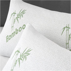 Memory Foam Bamboo Pillow Premium Firm Neck Support and Foam Orthopaedic Hypoallergenic Shredded Bed Pillow PACK OF 1 AND 2 BAMBOO PILLOW.