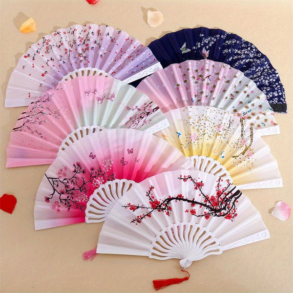 Folding Fan Hand Held Bamboo Fan Chinese Style Wedding Party Dance Fans hot