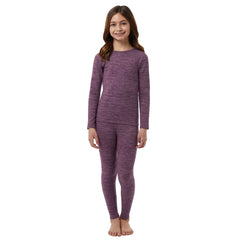 32 Heat Kids Plush Base Layer Set in Black
