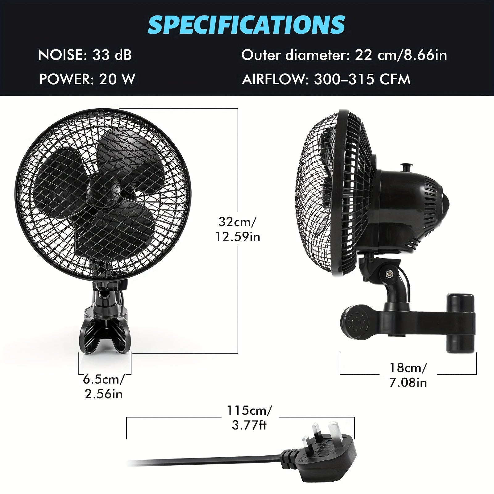 1pc  Kit, High-Velocity Airflow for Outdoor Sheds, Coops, Greenhouses, No Battery Required