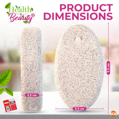 SOL 8pk Natural Pumice Stone for Feet | Callus Remover & Foot Scrubber | Exfoliating Stone for Dead Skin, Hard Skin, and Cracked Heels | Gentle Foot Buffer for Smooth, Soft, Healthy Skin