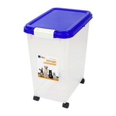 Taylor & Brown 3-Piece 50L Airtight Pet Food Storage Container Combo with Scoop and Treat Box for Dog Cat and Bird Food, Keep Pests Out, Translucent Body, Easy Mobility