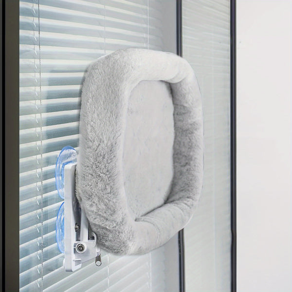 Foldable Cat Window Hammock Perch, Cat Window Bed with Powerful Suction Cup up to 18kg, Reversible Washable Cover Cat Hammock for Indoor Cats, Grey 52x30cm or 60x30cm