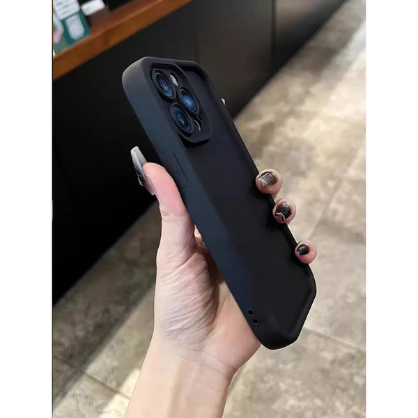 Black Thick Case For iPhone 17 16 15 14 13 12 11 Pro Max XR 8 7 Shockproof Cover