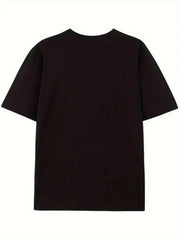 A Casual Short-Sleeve T-Shirt Featuring a Soft And Comfy Fabric, Perfect for Daily Use. It'S Machine Washable And Showcases a Trendy Artistic Design, Offering a Laid-Back Style with Long-Lasting Material