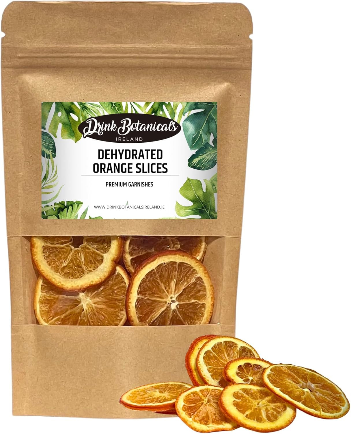 Dehydrated Dried Orange Slices Wheels | Approx 17+ Slices | 100% Natural | Sugar Free | Gluten Free | Dehydrated Orange Wheels for Cocktails, Garnishes, Deserts | Fruit Slice | 1.76 OZ | 50 Grams