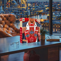 Old Spice Gentleman Gift Set for Men with Captain Deodorant Spray, Deodorant Stick and Shower Gel