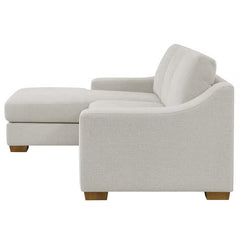 Thomasville Dillard Grey Fabric Corner Sofa, Left Hand Facing