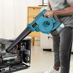 Cordless Blade Blower, Powerful Electric Blower, with Battery And Charger, Portable Brushless Design, Suitable for Lawn, Yard, Road And Car Cleaning, Portable Blade Blower