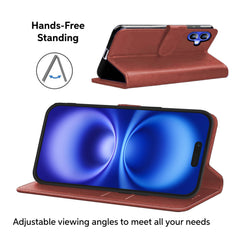 Luxury Case for iPhone 16 Pro Max Plus, 15 Pro Max Plus, 14 Pro Max Plus, 13 Pro Max mini, 12 Pro Max Mini, 11 Pro Max XS MAX XS X SE 8 Plus 7 Plus 6 6S PlusLeather Phone Case Cover, PU Faux Leather Wallet Book Folio Flip Magnetic Shockproof Case with Car