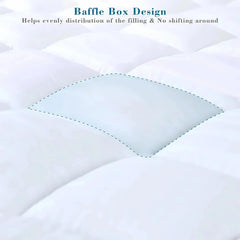 Divine Textiles - Luxury 4cm / 10cm Thick Mattress Topper – Ultra Soft, Smooth, and Supportive Bed Upgrade, Perfect for Adding Comfort and Freshness, Fits Single, Small Double, Double, and King Size Beds