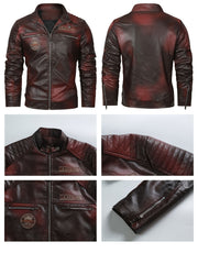 Autumn And Winter Small Collar Jacket Male Korean Version Slim Jacket New Trend Motorcycle Jacket Male Bomber Jacket Jacket for Men