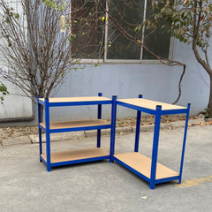 New Style Heavy Duty Garage Shelving Unit - Adjustable Shelf Unit Racking with 5 MDF Shelves, Ideal for Garage, Shed, Warehouse Storage 190KG UDL Per Shelf 680* 270 *1450 (mm), Storage Racking Shelves For Garage Warehouse Shed Kitchen