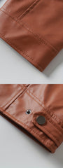 New Autumn/Winter Men's Jacket, European/American Style Motorcycle Jacket, Men's Stand Collar Windproof Winter Outerwear