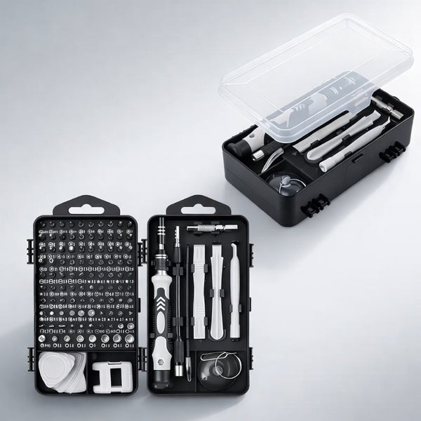 114-in-1 Premium Screwdriver Tool Set, Magnetic Bit Design & High Hardness Construction, Multi-functional Repair Kit with Specialty Special-Shaped Screw Bits
