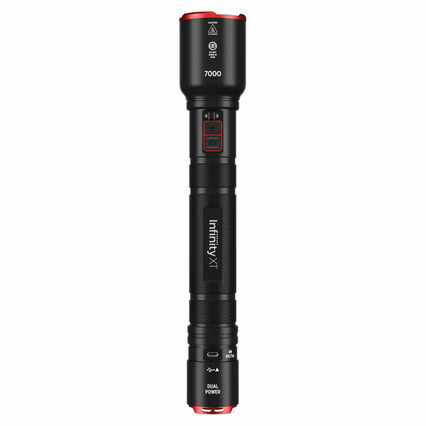 Infinity X1 Rechargeable Dual Power Flashlight 7000 Lumen