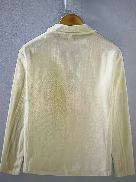 New Men'S - Single-Layer Suit Jacket, Soft, Comfortable, Stylish, Classic, Casual, And Suitable for Light Business Wear