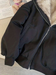 Autumn and Winter Women's Furry Jacket Coat