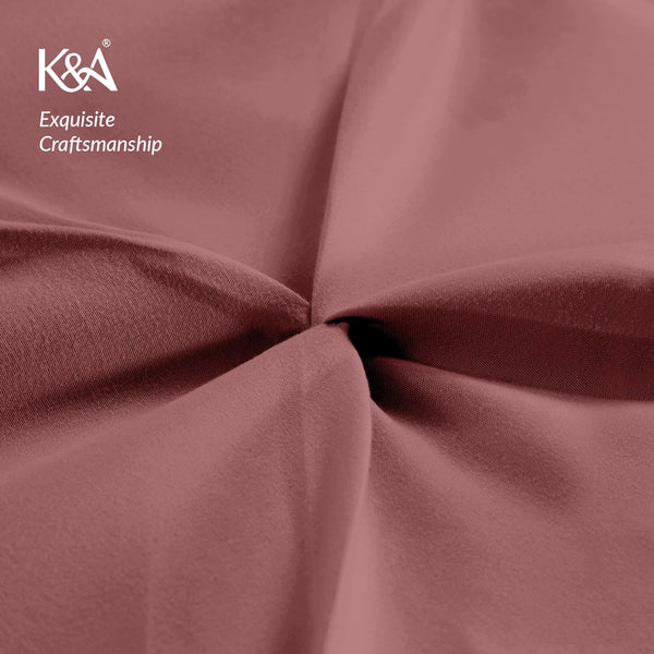 K&A® Pintuck Pinch Pleat Duvet Cover Set with Zipper Closure including Pillowcase – Ultrasoft Brushed Microfiber – Easy Care & Machine Washable