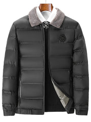 Men'S Jacket Autumn And Winter New Jacket Middle-Aged Thickened Warm Top Men'S Clothing