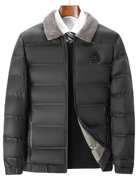 Men'S Jacket Autumn And Winter New Jacket Middle-Aged Thickened Warm Top Men'S Clothing