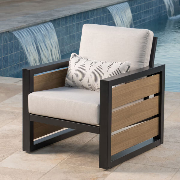 Sunvilla Bradford 5 Piece Deep Seating Fire Patio Set + Cover