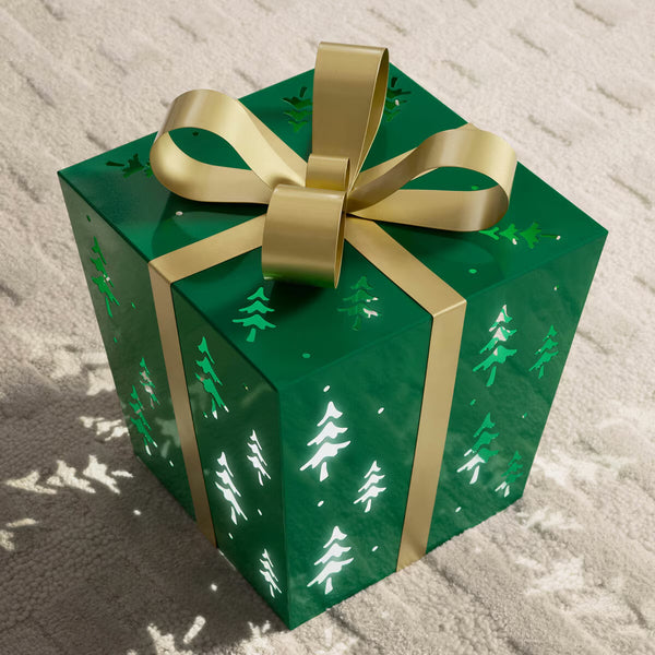 Metal Gift Boxes with LED Lights – Set of 3