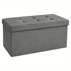 80L Large-Capacity Foldable Storage Stool Is Suitable for Storage Footstool in Living Room, Corridor and Bedroom.
