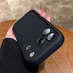 Black Thick Case For iPhone 17 16 15 14 13 12 11 Pro Max XR 8 7 Shockproof Cover