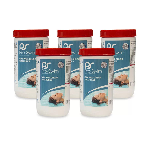 Pro-Swim 5 X 1KG Hot Tub Chlorine Granules