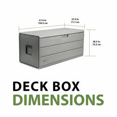 Lifetime 643 Litre (170 Gallon) Outdoor Storage Deck Box - Model 60508U