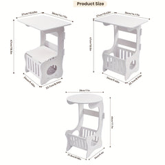 Bedside Table Cabinet Side End Coffee Tea Table Nightstand Storage Shelf