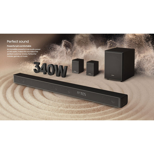 Hisense AX5100G 5.1Ch, Soundbar with Wireless Subwoofer, 2 Rear Speakers and Bluetooth