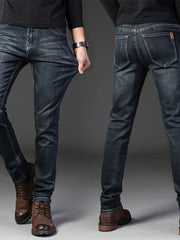 New Summer Men's Denim Business Pants for Men