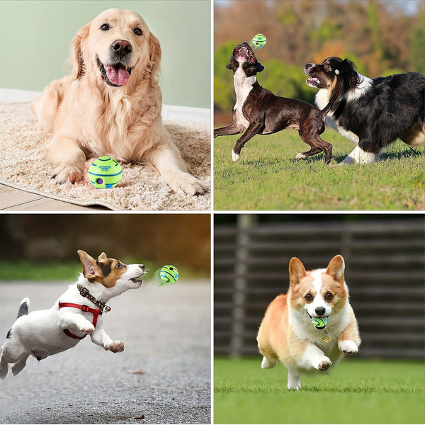 Engaging Giggle Ball Designed for Both Dogs And Cats - A Pet Puzzle Toy That Produces Distinctive Giggling Noises - Sturdy Chew Toy to Alleviate Boredom - Made from Safe Vinyl - Measures 12.95 cm, Without Battery