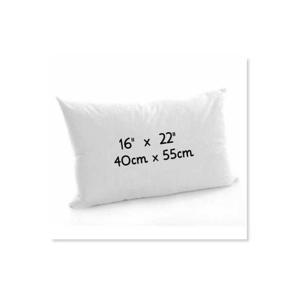 Oblong Cushion Pads Rectangular Shape Deep Fill Inner Insert Hollowfiber Cushions