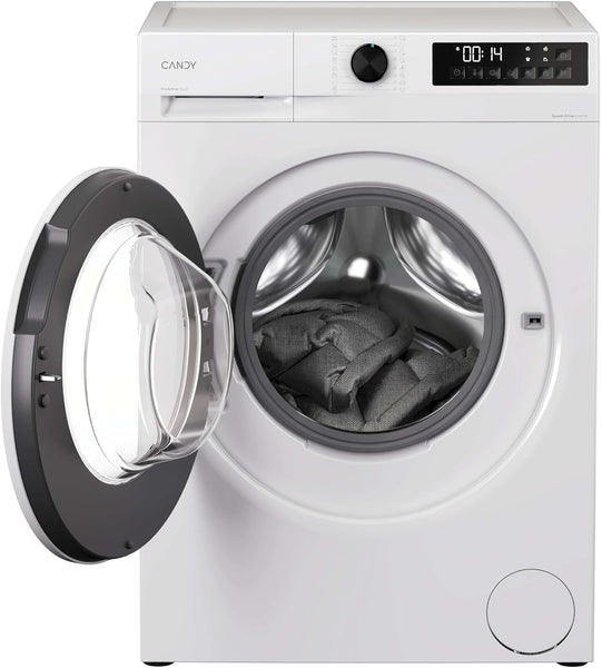 CANDY Quick Pro Washing Machine, 10Kg Wash, 1400 RPM, A-20 Energy Class, 16 Programmes, Pro Active Wash, Builtto Last, White-White, 55X60X85 Cm - GD 4108-80