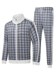 Men's Casual Tracksuits Long Sleeve Jogging Suits Sweatsuit Sets Track Jackets and Pants 2pcs track suits for men set