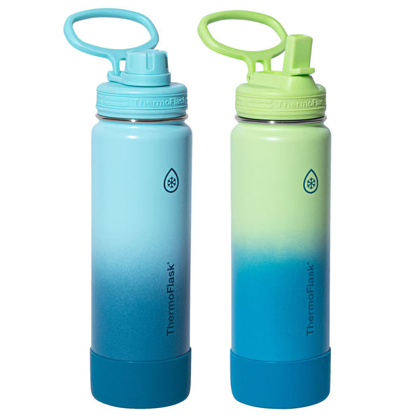Thermoflask Stainless Steel 700Ml Water Bottle, 2 Pack in 3 Colour Combinations