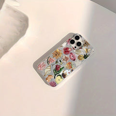 Phone Case: This Is a Stylish And Unique Shell-Themed Phone Case with a Planet Flower Design, Offering Full Coverage And Shock Protection. Its Minimalist Design for iPhone 17 Promax/Pro/ Air, 16 Plus, 15, 14 Pro Max, 13, 12, 11 and Galaxy.Gift