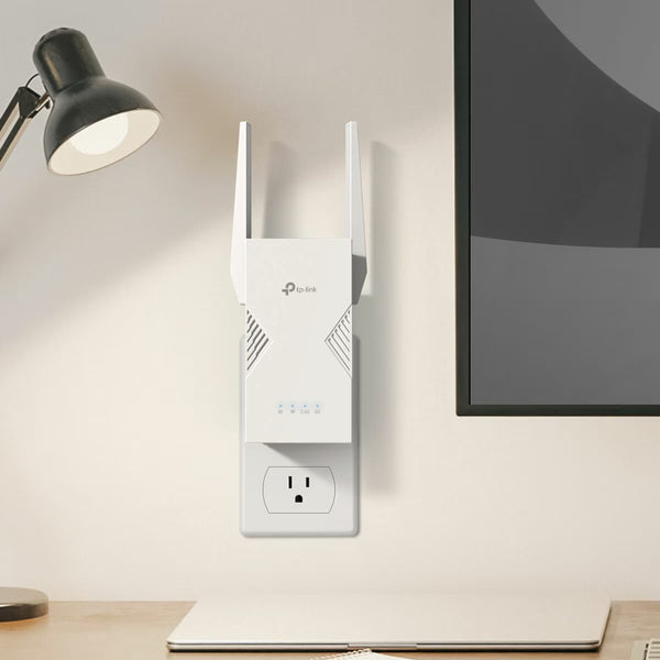TP Link Dual-Band Wifi 7 Range Extender, RE235BE