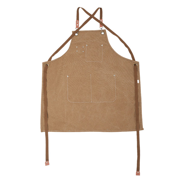 Chef Apron with Gift Box - Unisex Kitchen Apron for Cooking, Baking, BBQ, Painting - Durable Cotton Canvas, Cross Back Design - Ideal for Cafés, Restaurants, Gardening & Gifts