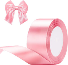 G2PLUS White Stain Ribbons - 22M Thick Fabric Gift Wrap Ribbons for Crafting, Wedding & Valentine'S Day Decoration