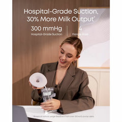 Eufy S1 Pro Heated Electric Breast Pump with Charging Case & Replacement Accessories