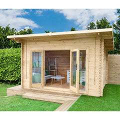 Delivered Forest Garden Melbury 45Mm Log Cabin 13Ft 1
