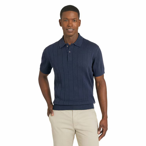 Chaps Men'S Ribbed Knit Polo