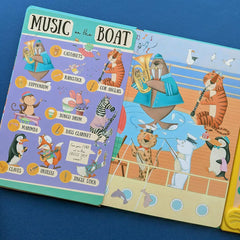My First 50 Button Sound Books in 3 Options: Animals, Instruments or Transport